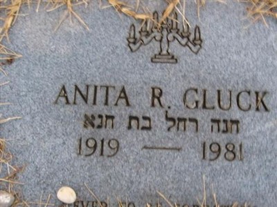Anita R Gluck on Sysoon