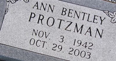Ann Bentley Protzman on Sysoon