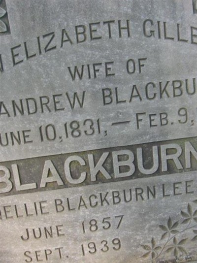 Ann Elizabeth Gillespy Blackburn on Sysoon