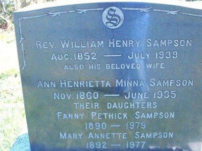 Ann Henrietta Minna Sampson on Sysoon
