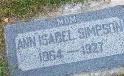 Ann Isabel Chalk Simpson on Sysoon