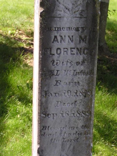 Ann M Florence McIntosh on Sysoon