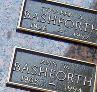 Ann W Bashforth on Sysoon