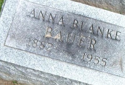 Anna Blanke Bauer on Sysoon
