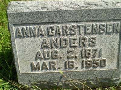 Anna Carstensen Anders on Sysoon
