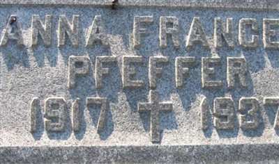Anna Frances Pfeffer on Sysoon