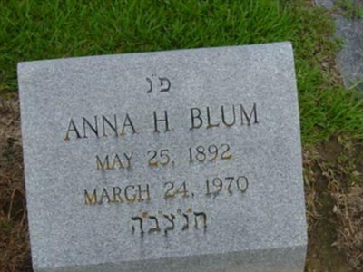 Anna H Blum on Sysoon
