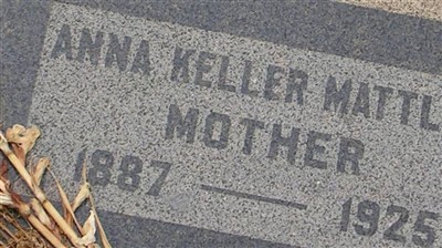 Anna Keller Mattley on Sysoon