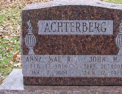 Anna Mae R Achterberg on Sysoon