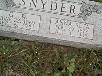 Anna Reta Snyder on Sysoon