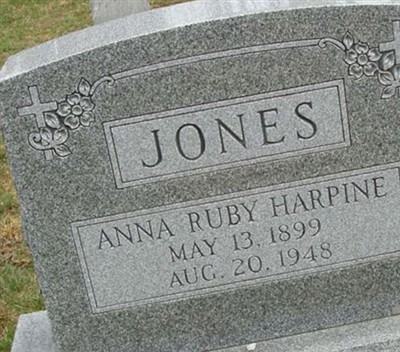 Anna Ruby Harpine Jones on Sysoon