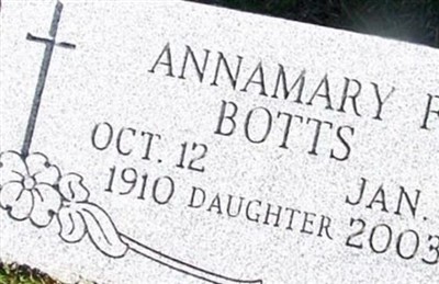 Annamary F Botts on Sysoon
