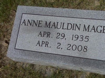 Anne Mauldin Magee on Sysoon
