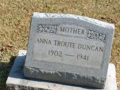 Anne Troute Duncan on Sysoon