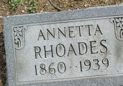 Annetta Rhoades on Sysoon
