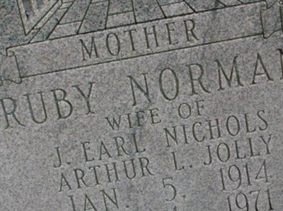Ruby Annette Norman Nichols Jolly on Sysoon