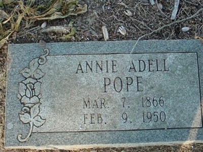 Annie Adell Pope on Sysoon