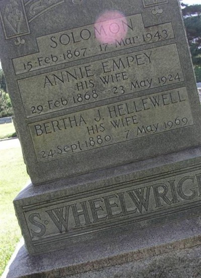 Annie Empey Wheelwright on Sysoon