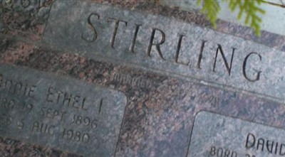 Annie Ethel Isom Stirling on Sysoon