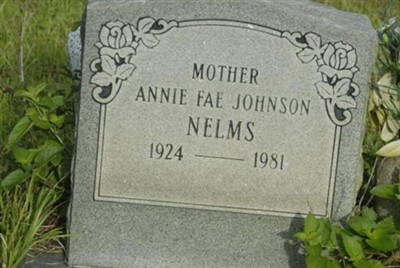 Annie Fae Johnson Nelms on Sysoon
