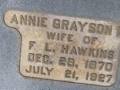 Annie Grayson Nix Hawkins on Sysoon