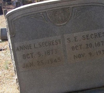 Annie L Secrest on Sysoon