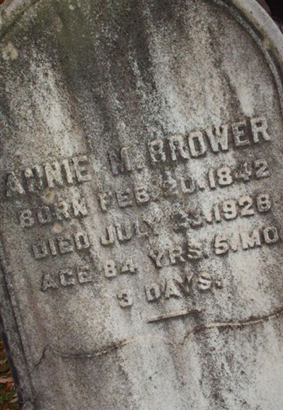 Annie M Brower on Sysoon