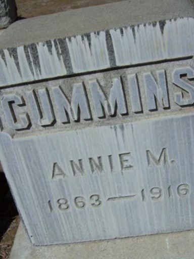 Annie M Cummins on Sysoon