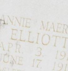 Annie Maerine Elliott on Sysoon
