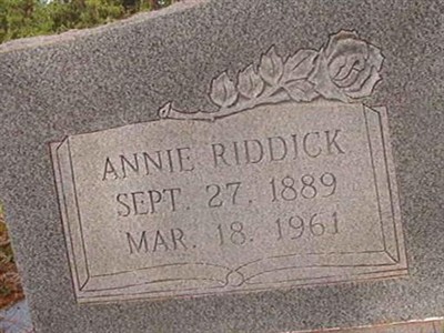Annie Riddick Lancaster on Sysoon