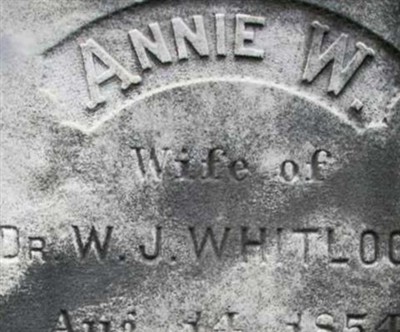Annie W. Whitlock on Sysoon