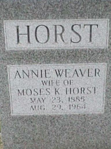Annie Weaver Horst on Sysoon