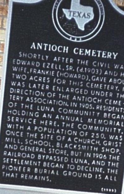 Antioch Cemetery on Sysoon