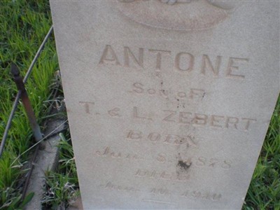 Antone Zebert on Sysoon