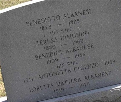 Antonetta DiCenzo Albanese on Sysoon