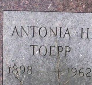 Antonia H. Devries Toepp on Sysoon