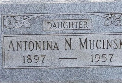 Antonina M Mucinski on Sysoon