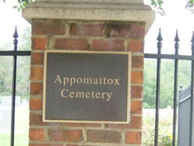 Appomattox Cemetery on Sysoon