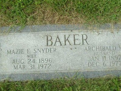 Archibald M Baker on Sysoon