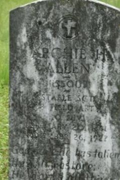 Archie H. Allen on Sysoon