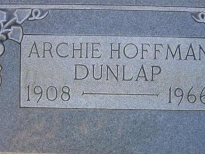 Archie Hoffman Dunlap on Sysoon