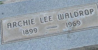 Archie Lee Waldrop on Sysoon