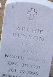 Archie Runyon on Sysoon