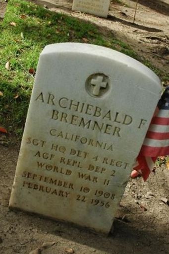 Archiebald F. Bremner on Sysoon