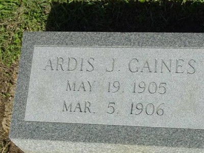Ardis J Gaines on Sysoon