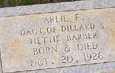 Arlie F Barber on Sysoon