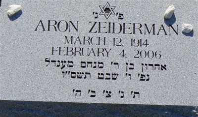 Aron Zeiderman on Sysoon