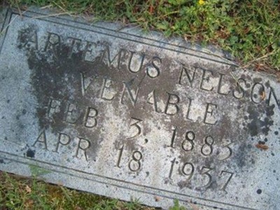 Artemus Nelson Venable on Sysoon