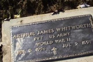Arthur James Whitworth on Sysoon