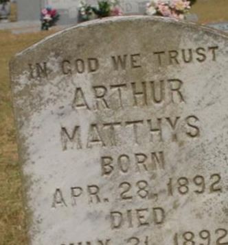 Arthur Matthys on Sysoon